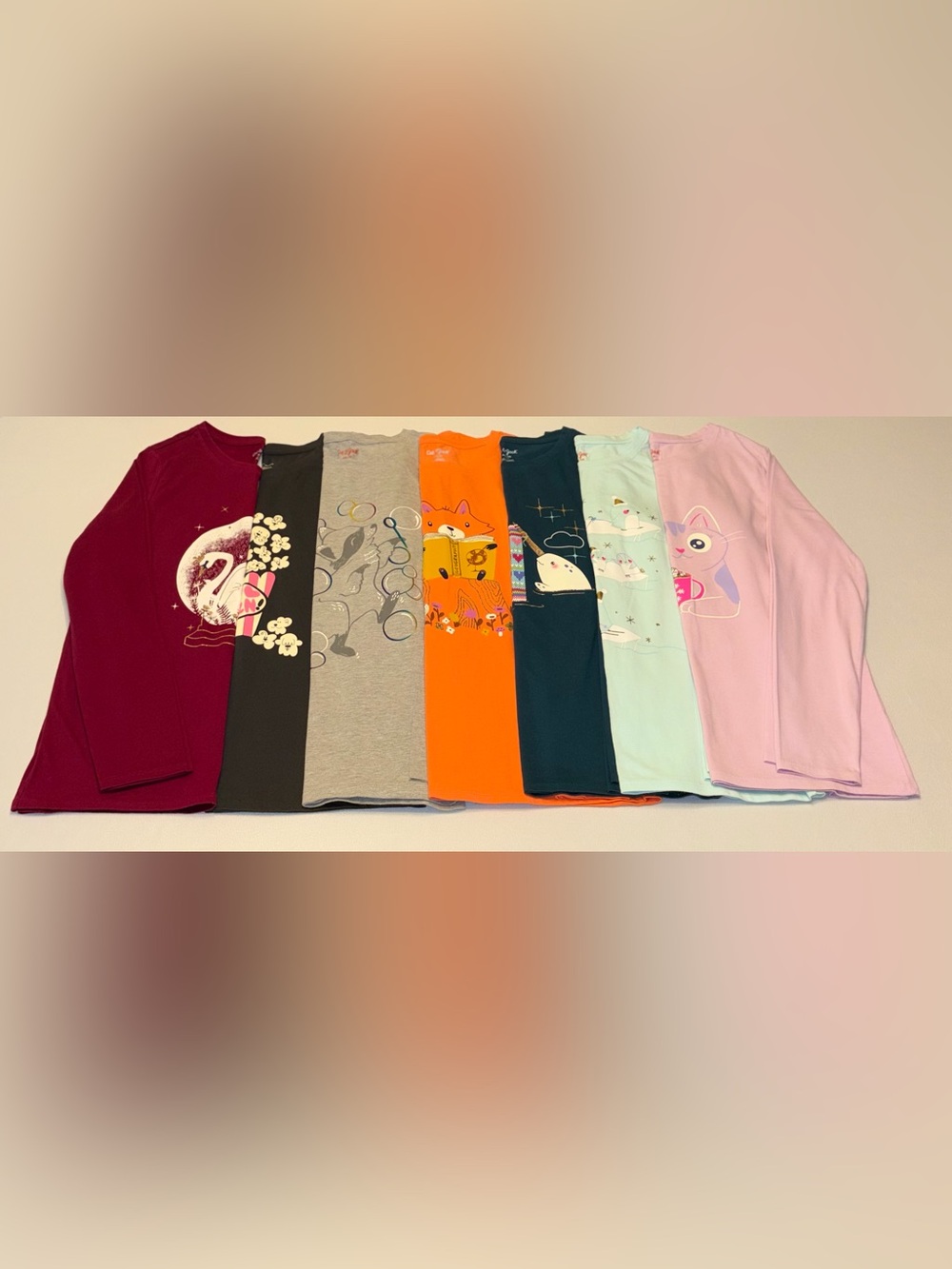Long-sleeve animal shirts lot